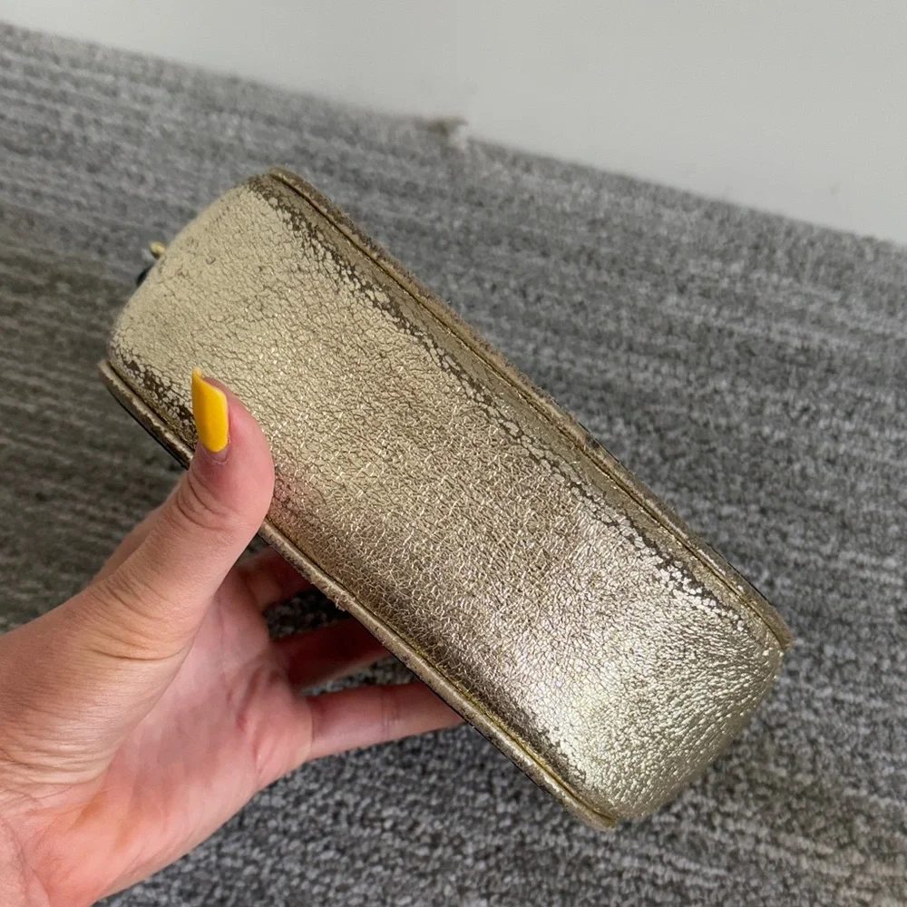 Tory Burch Metallic Gold Pouch